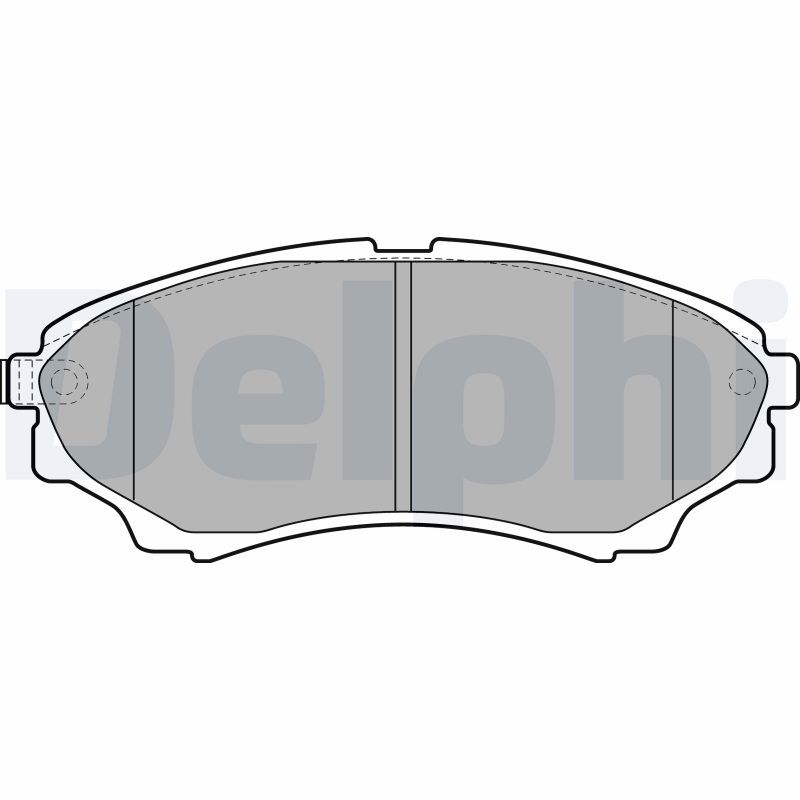 Brake Pad Set, disc brake DELPHI LP2036