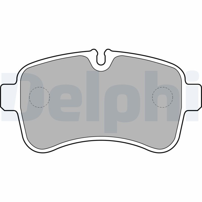 Brake Pad Set, disc brake DELPHI LP2040