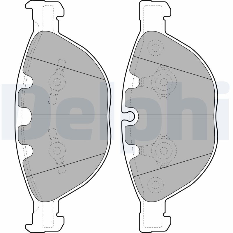 Brake Pad Set, disc brake DELPHI LP2041