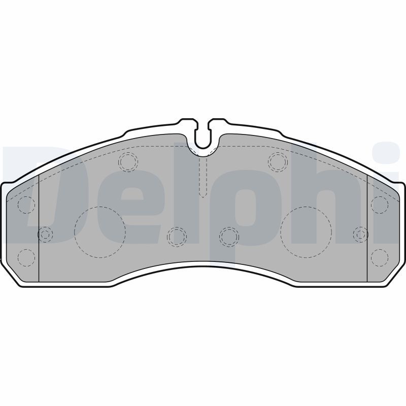 Brake Pad Set, disc brake DELPHI LP2042