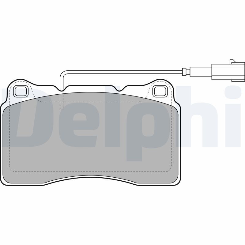 Brake Pad Set, disc brake DELPHI LP2045