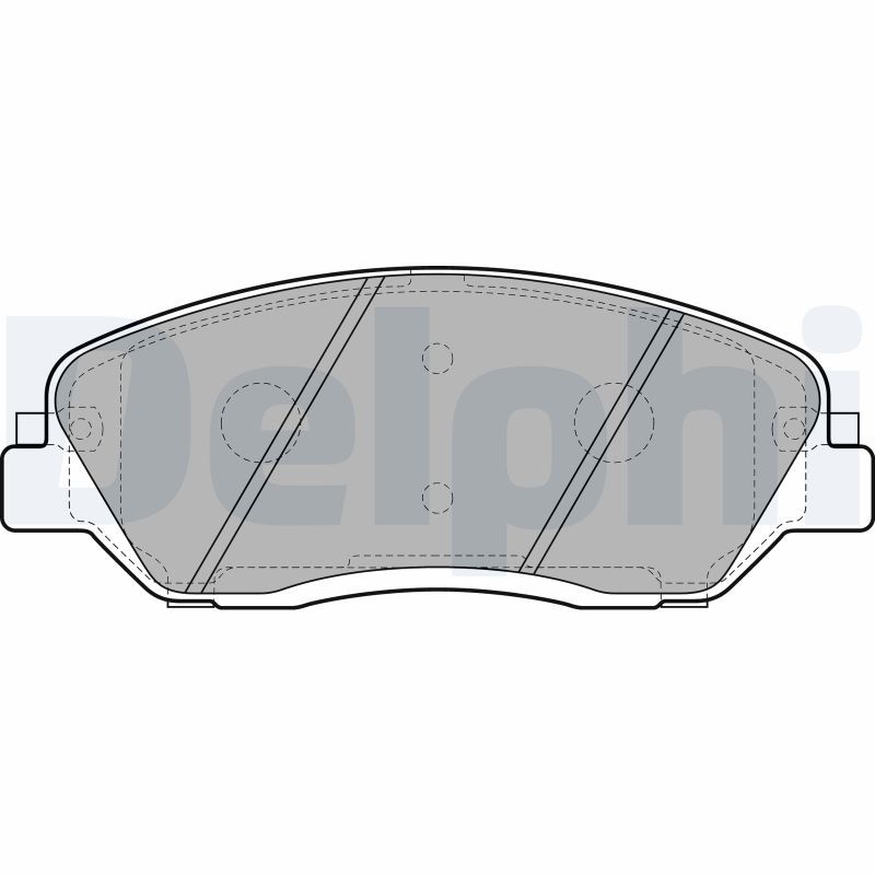 Brake Pad Set, disc brake DELPHI LP2048