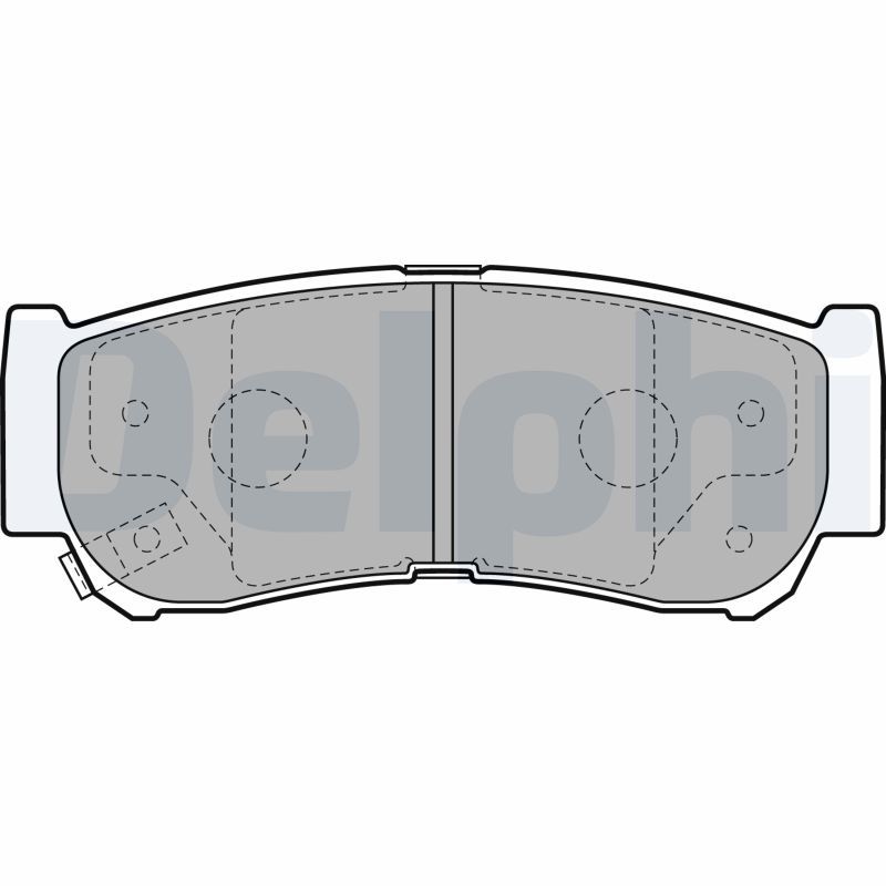 Brake Pad Set, disc brake DELPHI LP2049