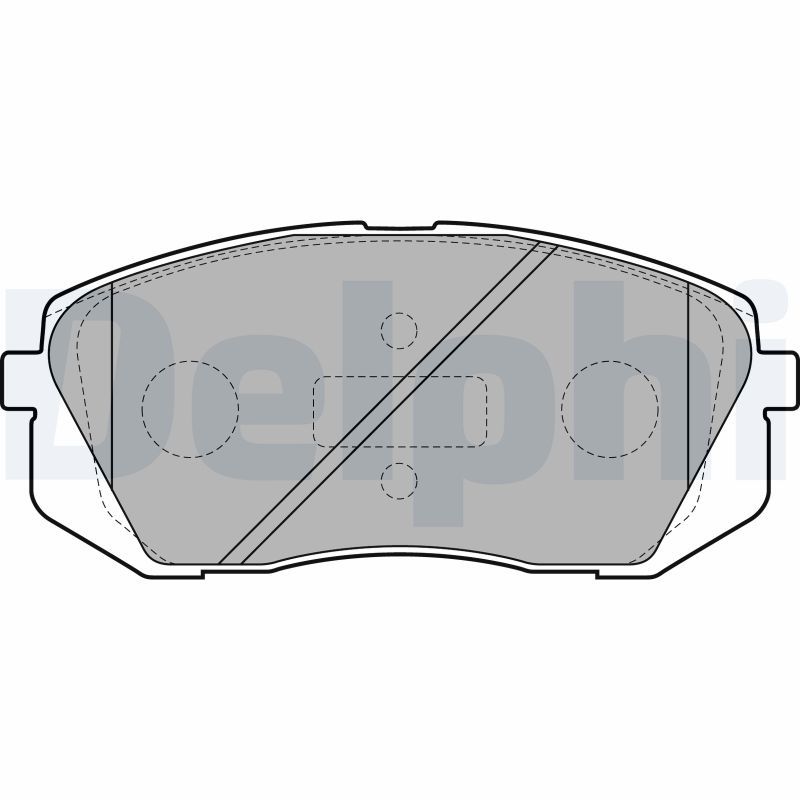 Brake Pad Set, disc brake DELPHI LP2050