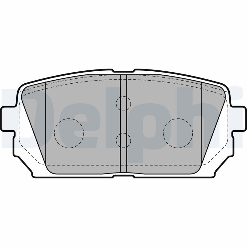 Brake Pad Set, disc brake DELPHI LP2051