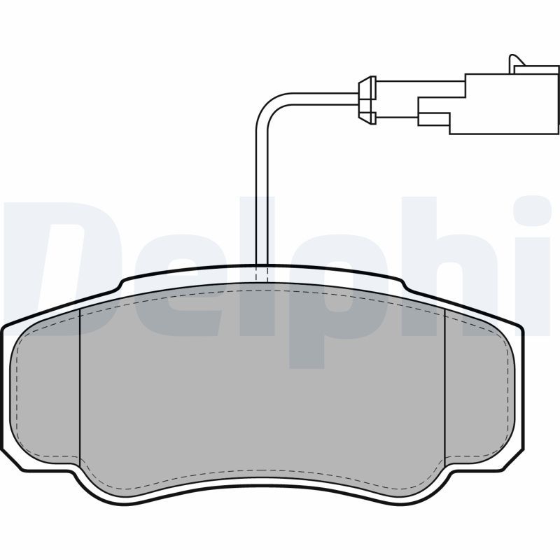 Brake Pad Set, disc brake DELPHI LP2054