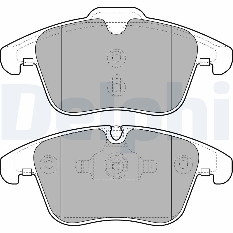 Brake Pad Set, disc brake DELPHI LP2065