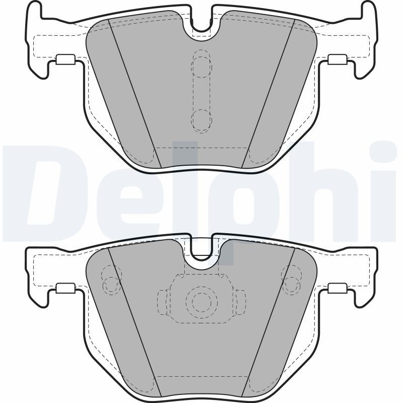 Brake Pad Set, disc brake DELPHI LP2068