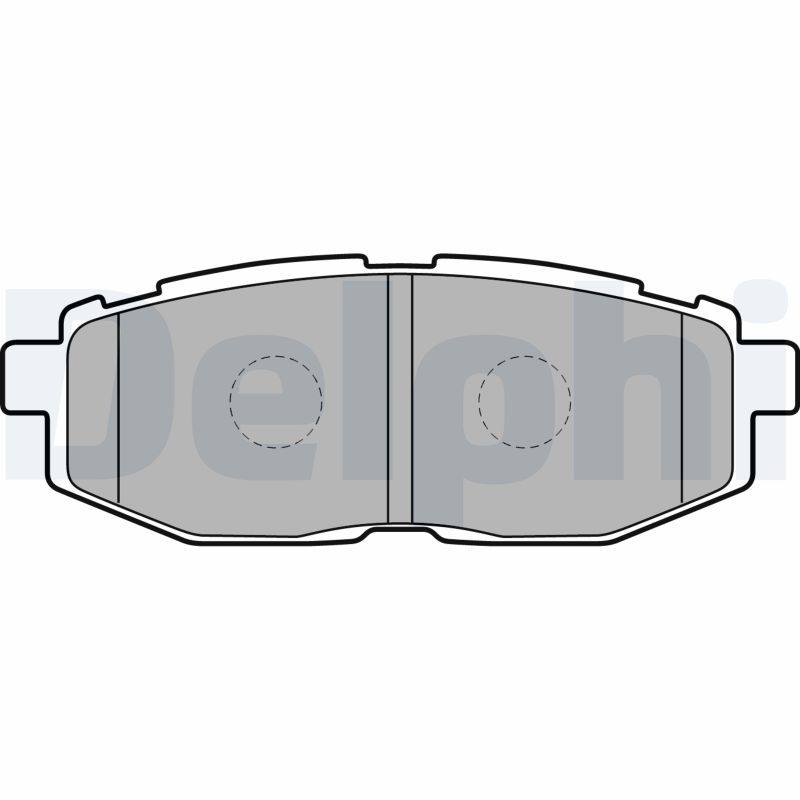 Brake Pad Set, disc brake DELPHI LP2076