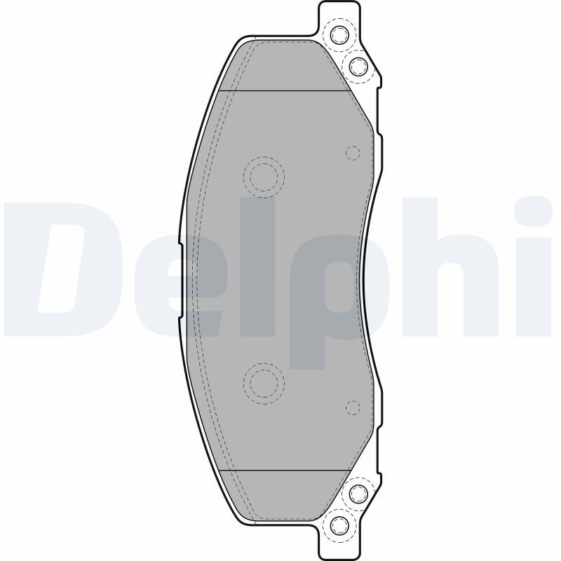 Brake Pad Set, disc brake DELPHI LP2082