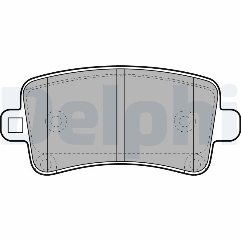 Brake Pad Set, disc brake DELPHI LP2084