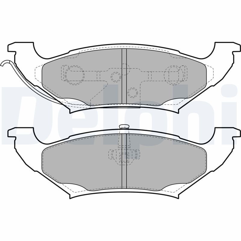 Brake Pad Set, disc brake DELPHI LP2085