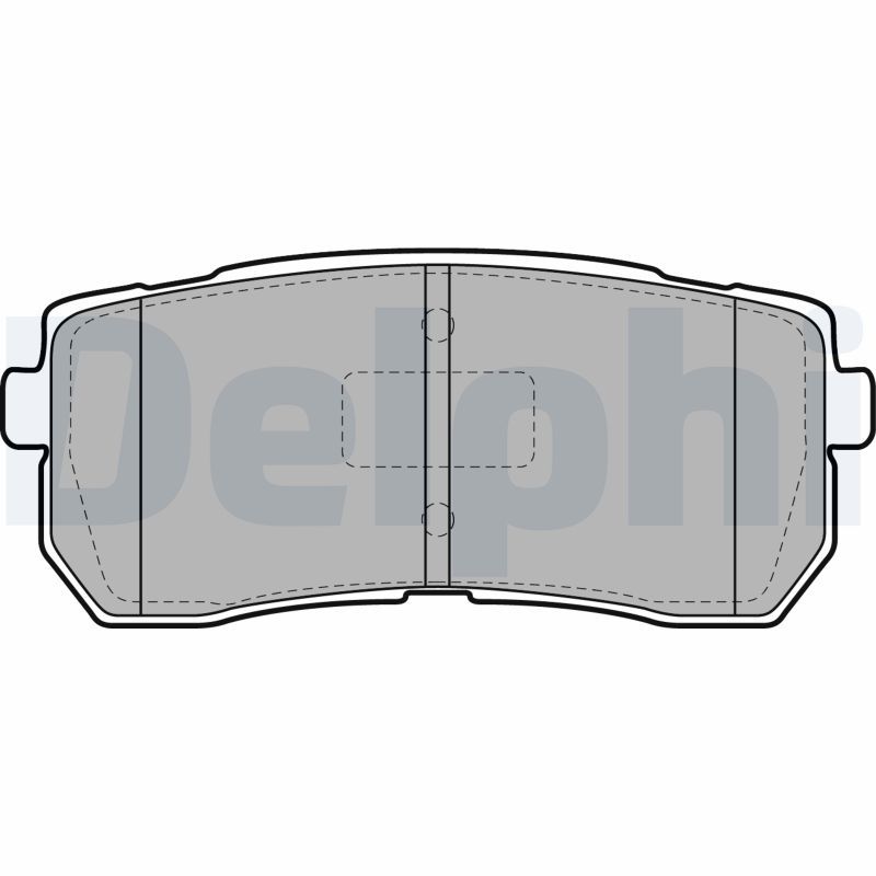 Brake Pad Set, disc brake DELPHI LP2095