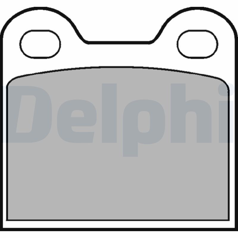 Brake Pad Set, disc brake DELPHI LP21