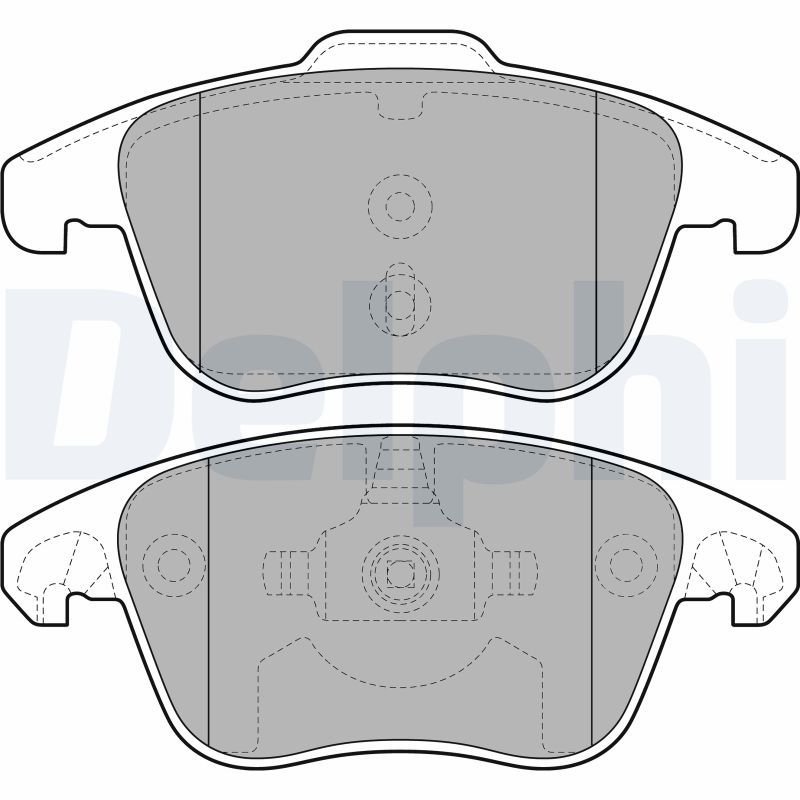 Brake Pad Set, disc brake DELPHI LP2100