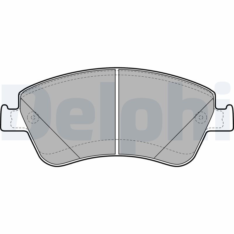 Brake Pad Set, disc brake DELPHI LP2102