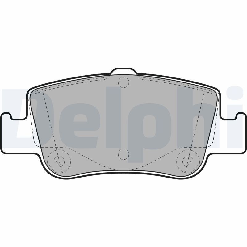 Brake Pad Set, disc brake DELPHI LP2103