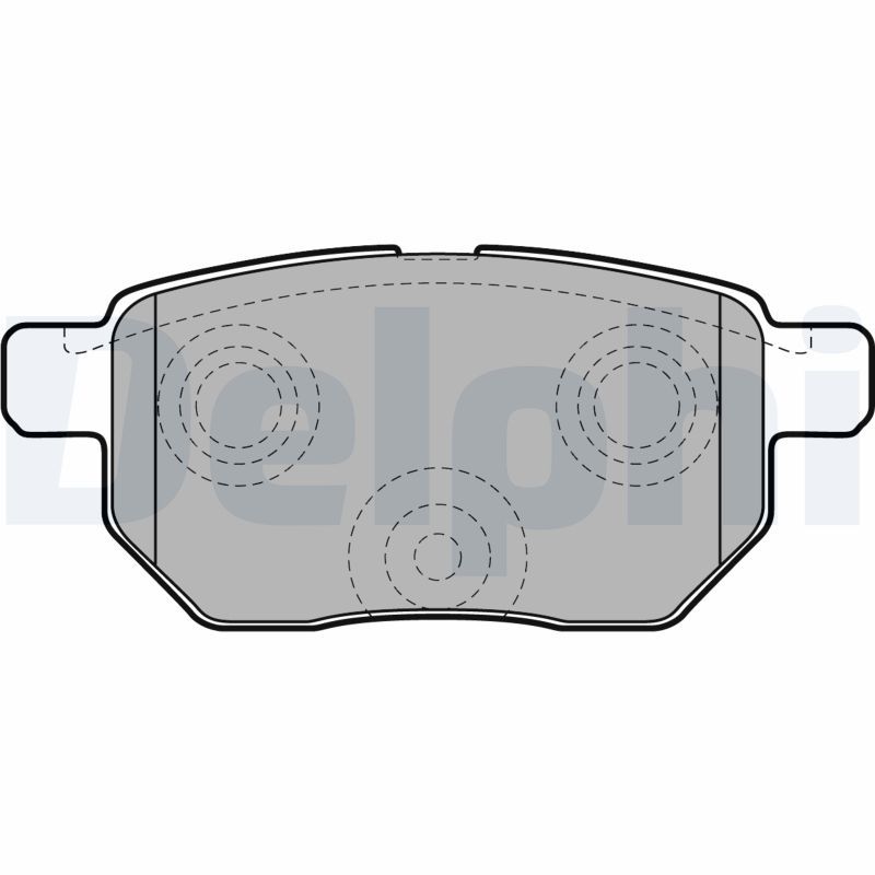 Brake Pad Set, disc brake DELPHI LP2105