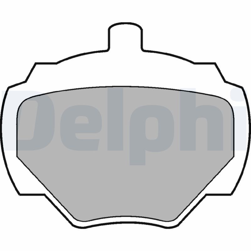 Brake Pad Set, disc brake DELPHI LP211