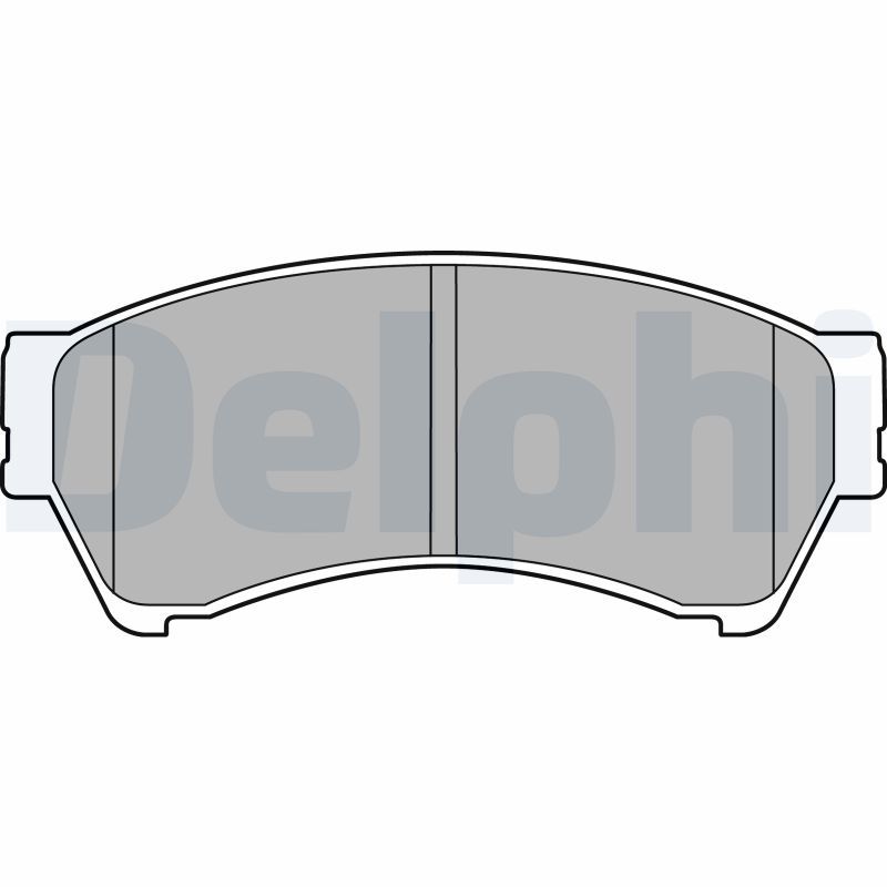 Brake Pad Set, disc brake DELPHI LP2111