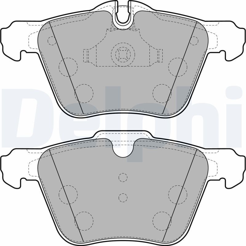 Brake Pad Set, disc brake DELPHI LP2114