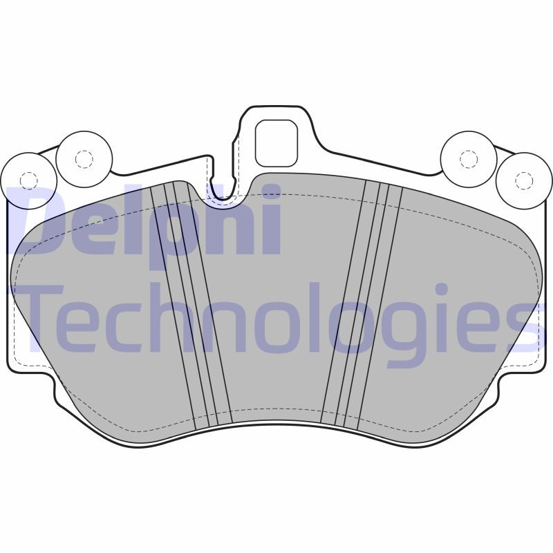 Brake Pad Set, disc brake DELPHI LP2116