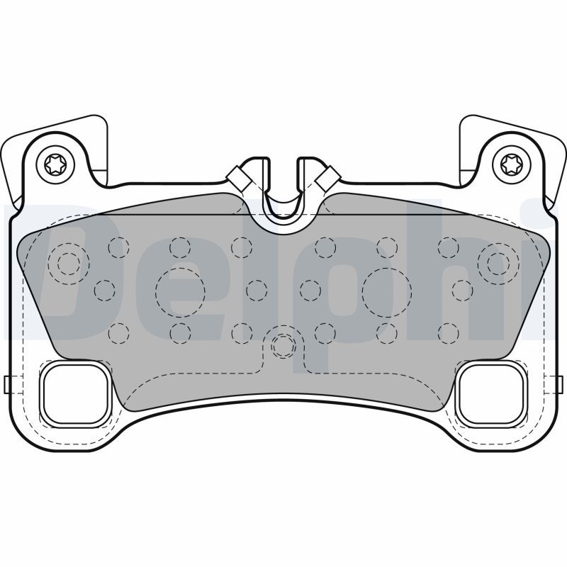 Brake Pad Set, disc brake DELPHI LP2118