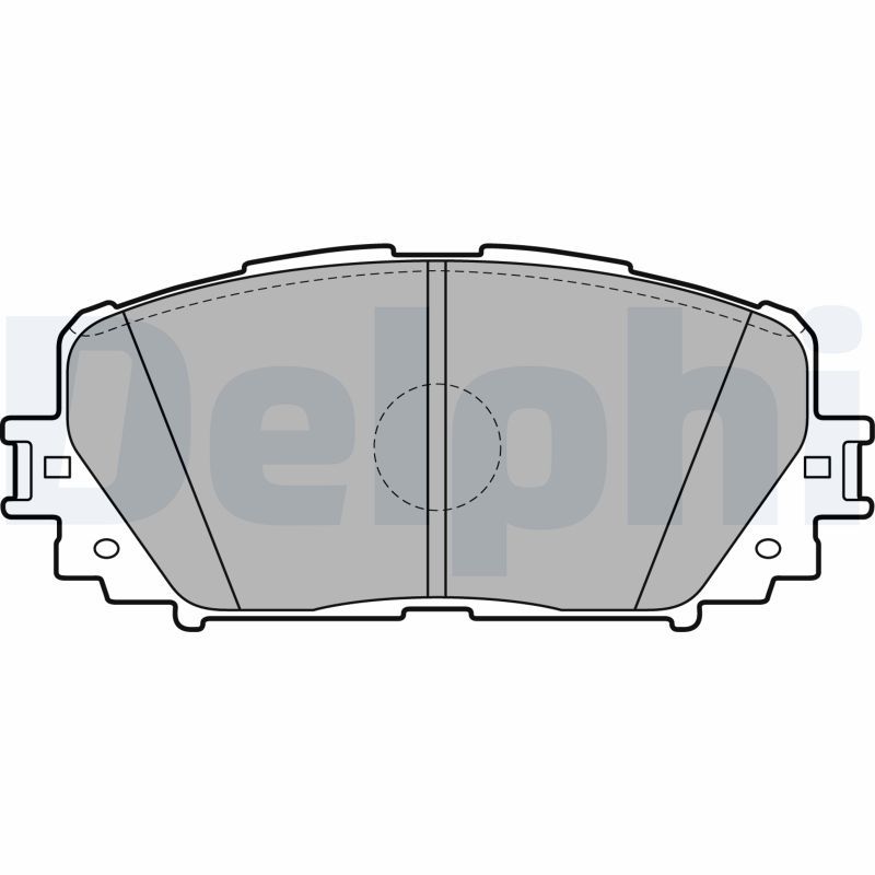 Brake Pad Set, disc brake DELPHI LP2123