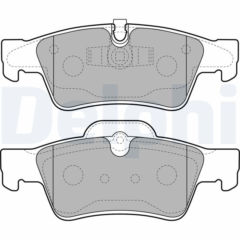 Brake Pad Set, disc brake DELPHI LP2124