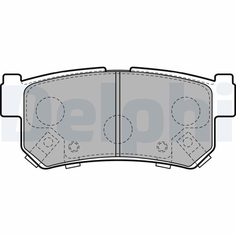 Brake Pad Set, disc brake DELPHI LP2127