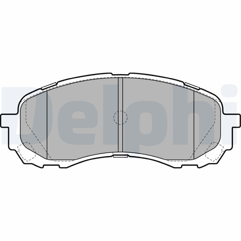 Brake Pad Set, disc brake DELPHI LP2128