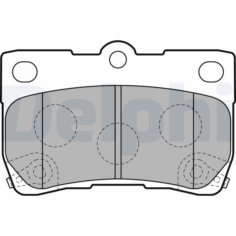 Brake Pad Set, disc brake DELPHI LP2130