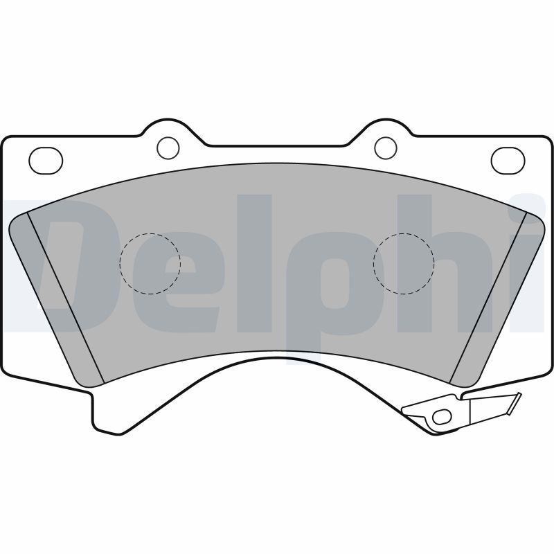 Brake Pad Set, disc brake DELPHI LP2134