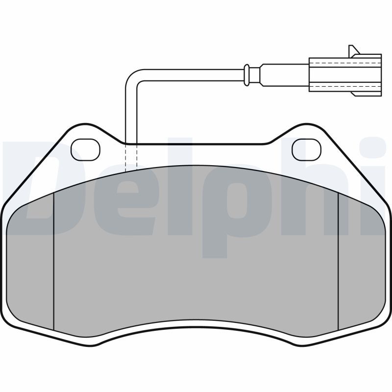 Brake Pad Set, disc brake DELPHI LP2136