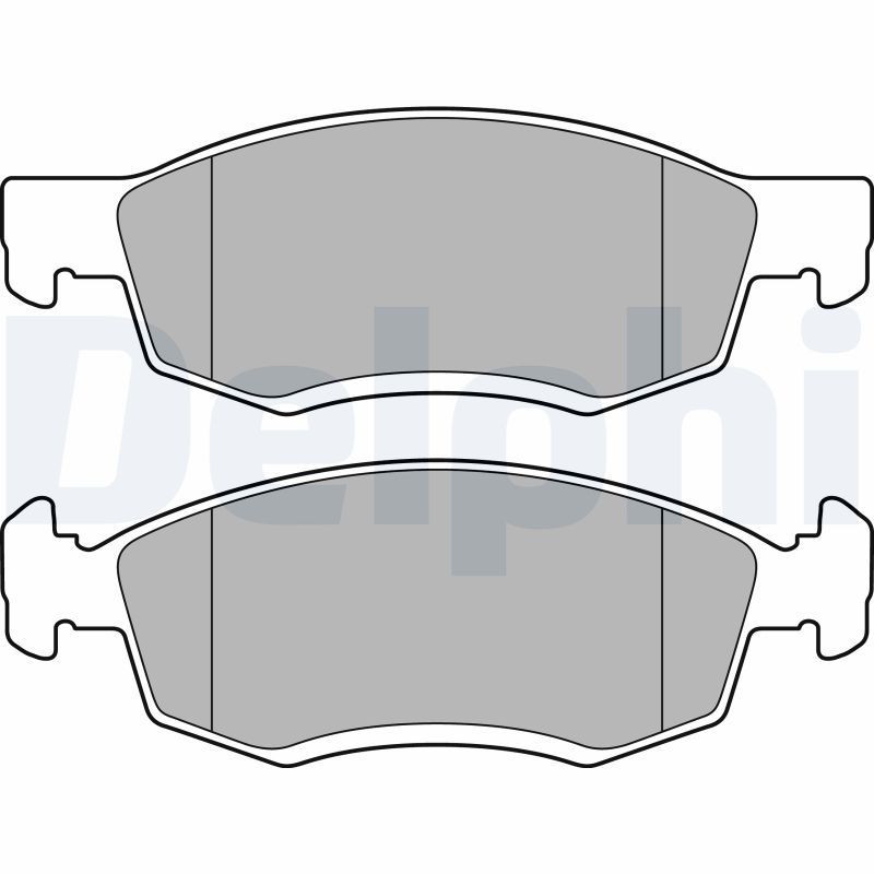 Brake Pad Set, disc brake DELPHI LP2137