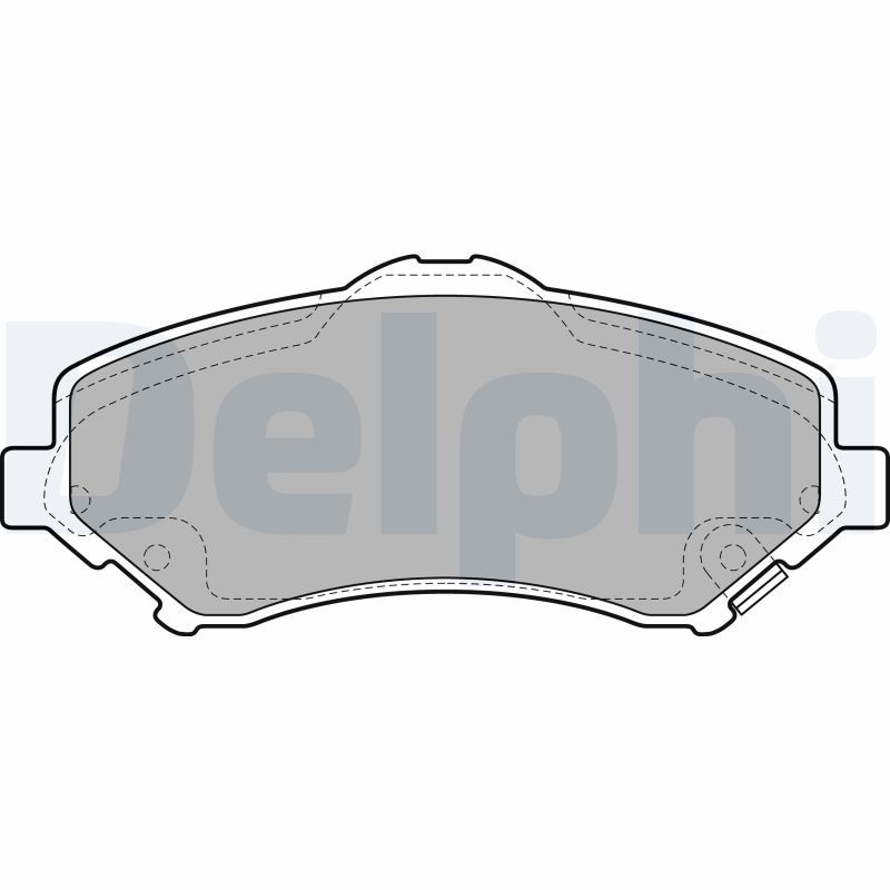 Brake Pad Set, disc brake DELPHI LP2143