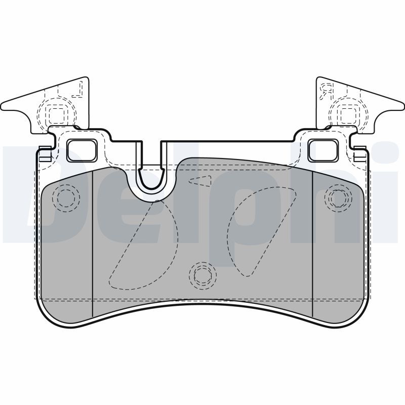 Brake Pad Set, disc brake DELPHI LP2151