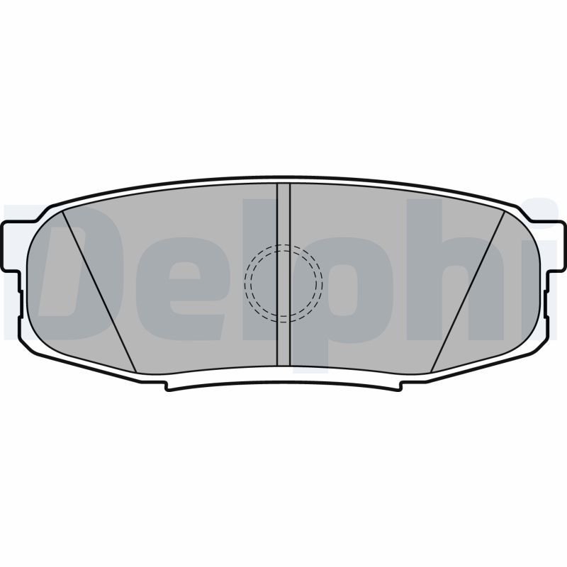 Brake Pad Set, disc brake DELPHI LP2154