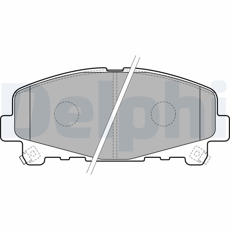 Brake Pad Set, disc brake DELPHI LP2166