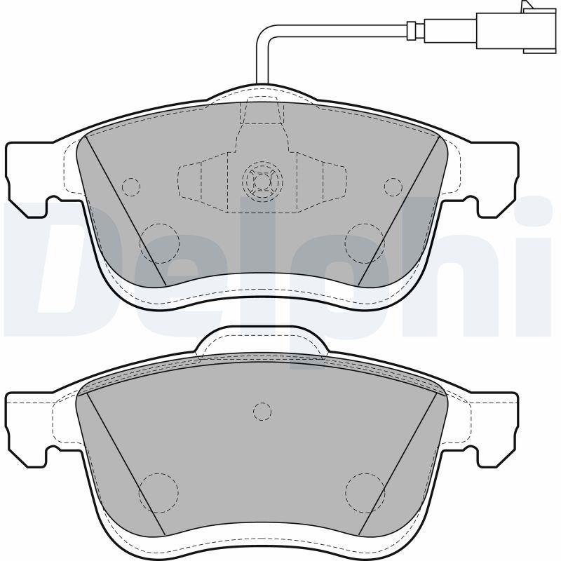 Brake Pad Set, disc brake DELPHI LP2168