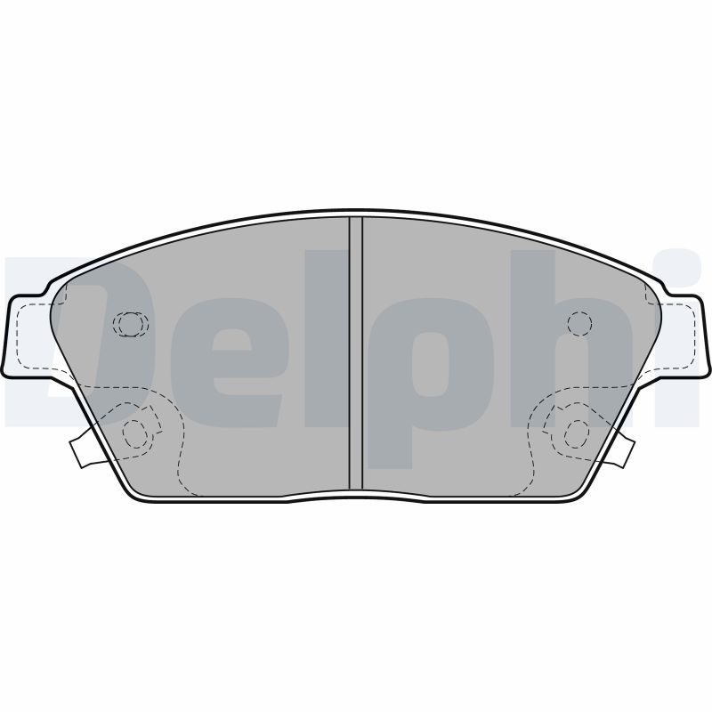 Brake Pad Set, disc brake DELPHI LP2170