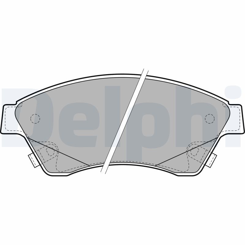Brake Pad Set, disc brake DELPHI LP2171