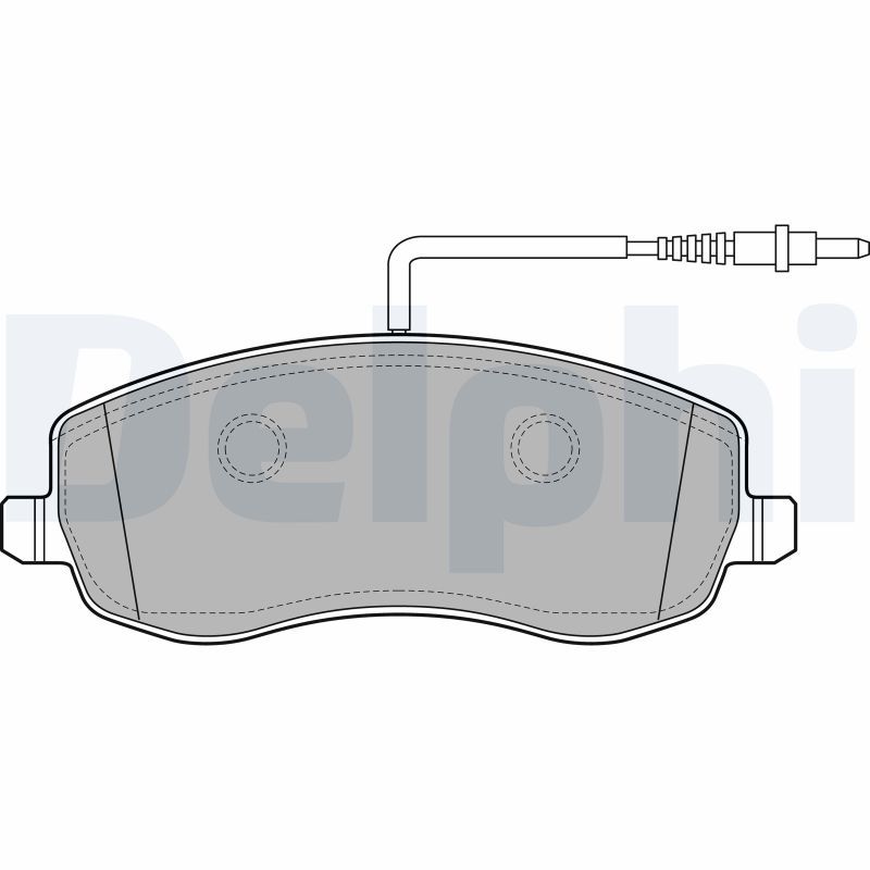 Brake Pad Set, disc brake DELPHI LP2173