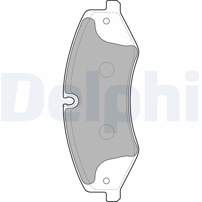 Stabdžių trinkelių rinkinys, diskinis stabdys DELPHI LP2176