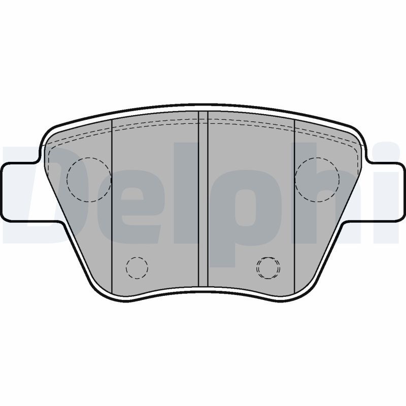 Brake Pad Set, disc brake DELPHI LP2178