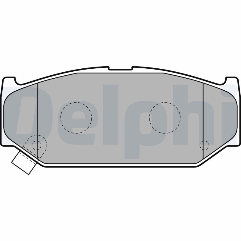 Brake Pad Set, disc brake DELPHI LP2182