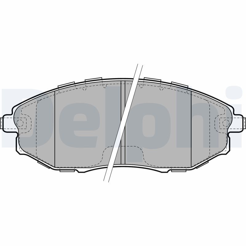 Brake Pad Set, disc brake DELPHI LP2183