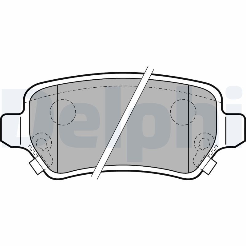 Brake Pad Set, disc brake DELPHI LP2188