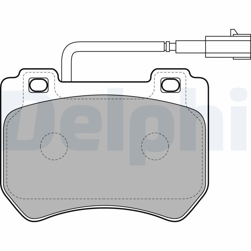 Brake Pad Set, disc brake DELPHI LP2200