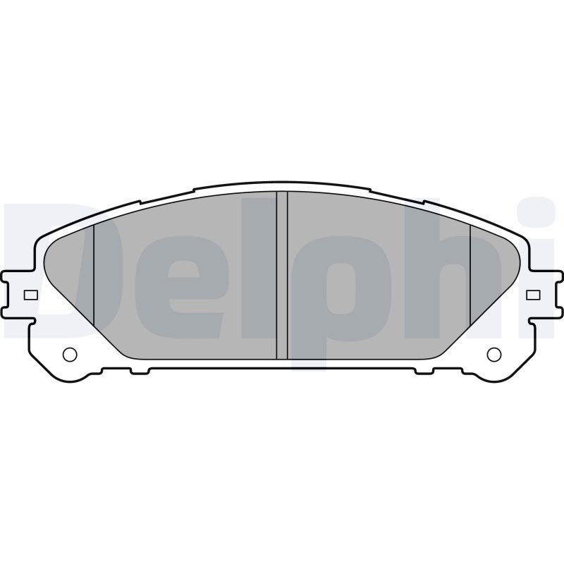 Stabdžių trinkelių rinkinys, diskinis stabdys DELPHI LP2201
